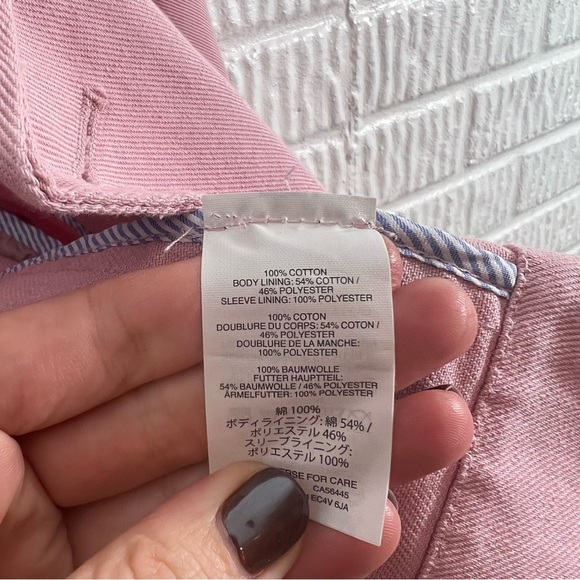 J. Crew Cotton Twill Peacoat Jacket in Pink 0P - Picture 5 of 7